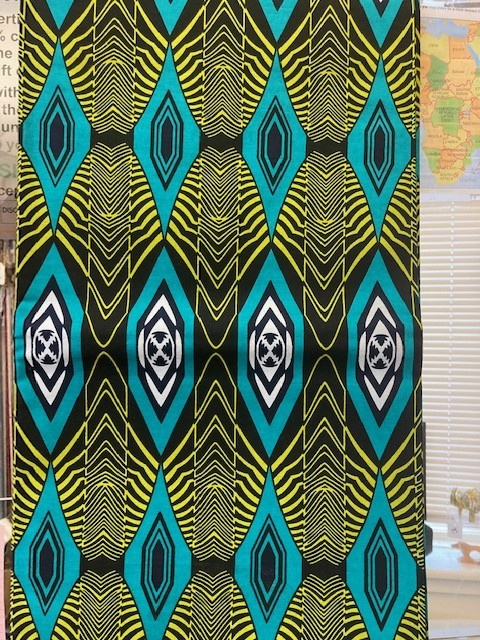 Hallways Ankara Print. Sold by full yard only.