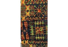 HiTarget Black Ankara Print. Sold by full yard only.