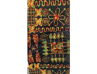 HiTarget Black Ankara Print. Sold by full yard only.