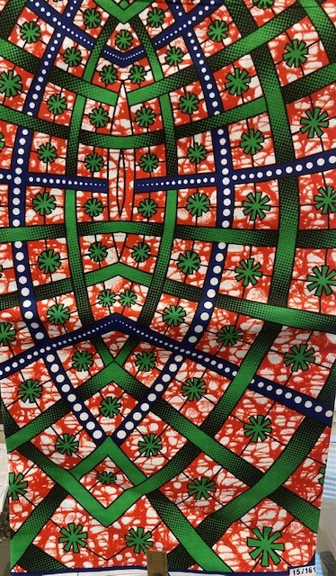 Vlisco Ankara Print. Sold by full yard only.