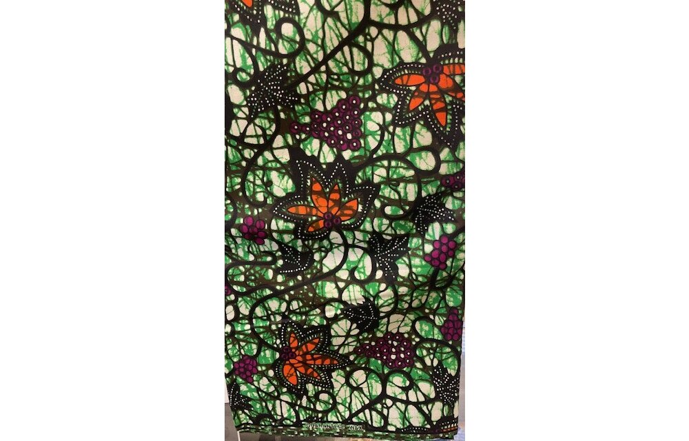 Splatter Floral Ankara Print. Sold by full yard only.