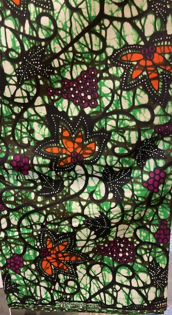 Splatter Floral Ankara Print. Sold by full yard only.