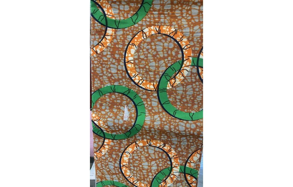 Rings Ankara Print. Sold by full yard only.