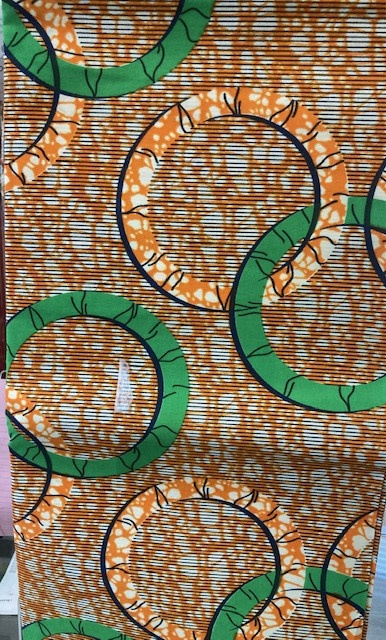 Rings Ankara Print. Sold by full yard only.