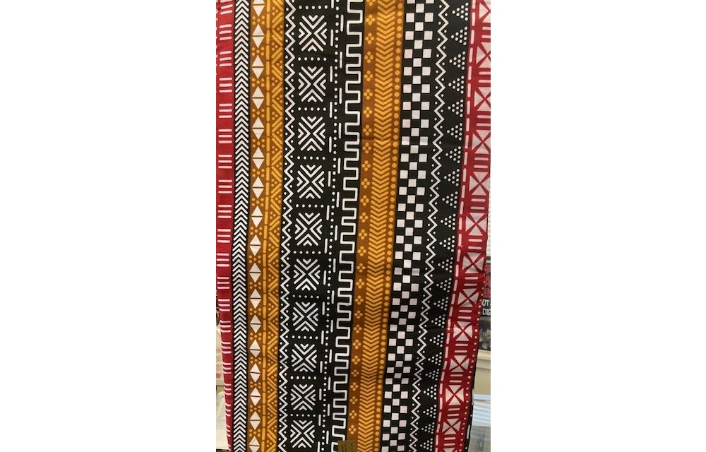 Multipattern Linear Ankara Print. Sold by full yard only.