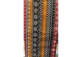 Multipattern Linear Ankara Print. Sold by full yard only.