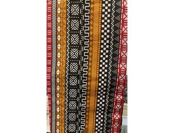 Multipattern Linear Ankara Print. Sold by full yard only.