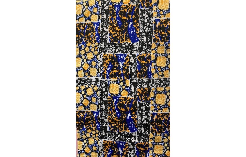 Orange Marble Ankara Print. Sold by full yard only.