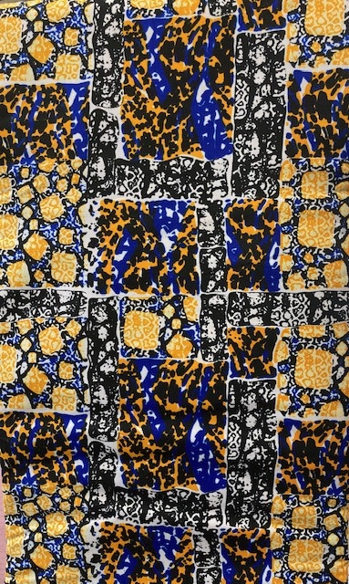 Orange Marble Ankara Print. Sold by full yard only.
