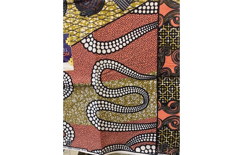 Serpent Ankara Print. Sold by full yard only.
