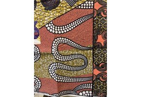 Serpent Ankara Print. Sold by full yard only.