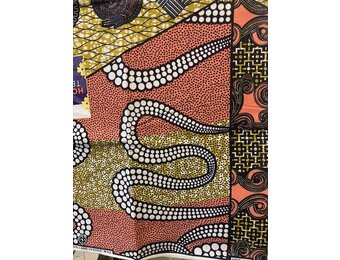 Serpent Ankara Print. Sold by full yard only.