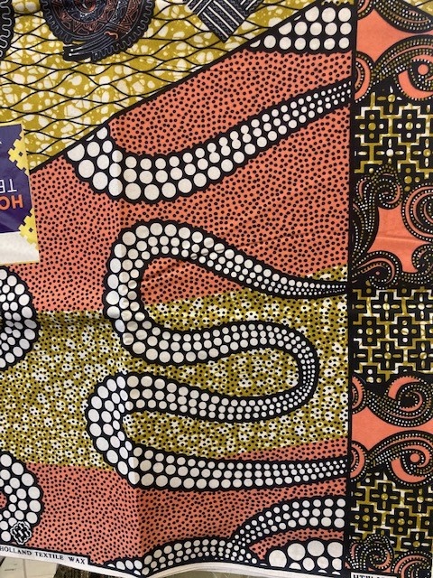 Serpent Ankara Print. Sold by full yard only.
