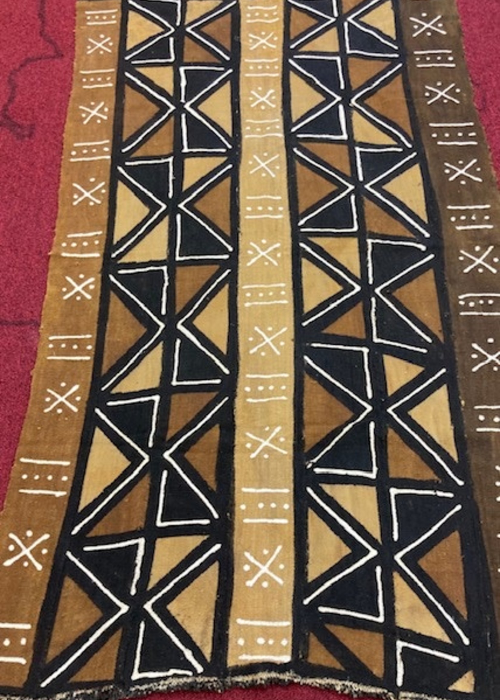 Mali Mudcloth Fabric. Handmade in Mali. 100% Cotton. Sizes vary: 38-45in Wide, 63-68in Long. For Clothing and Decorating