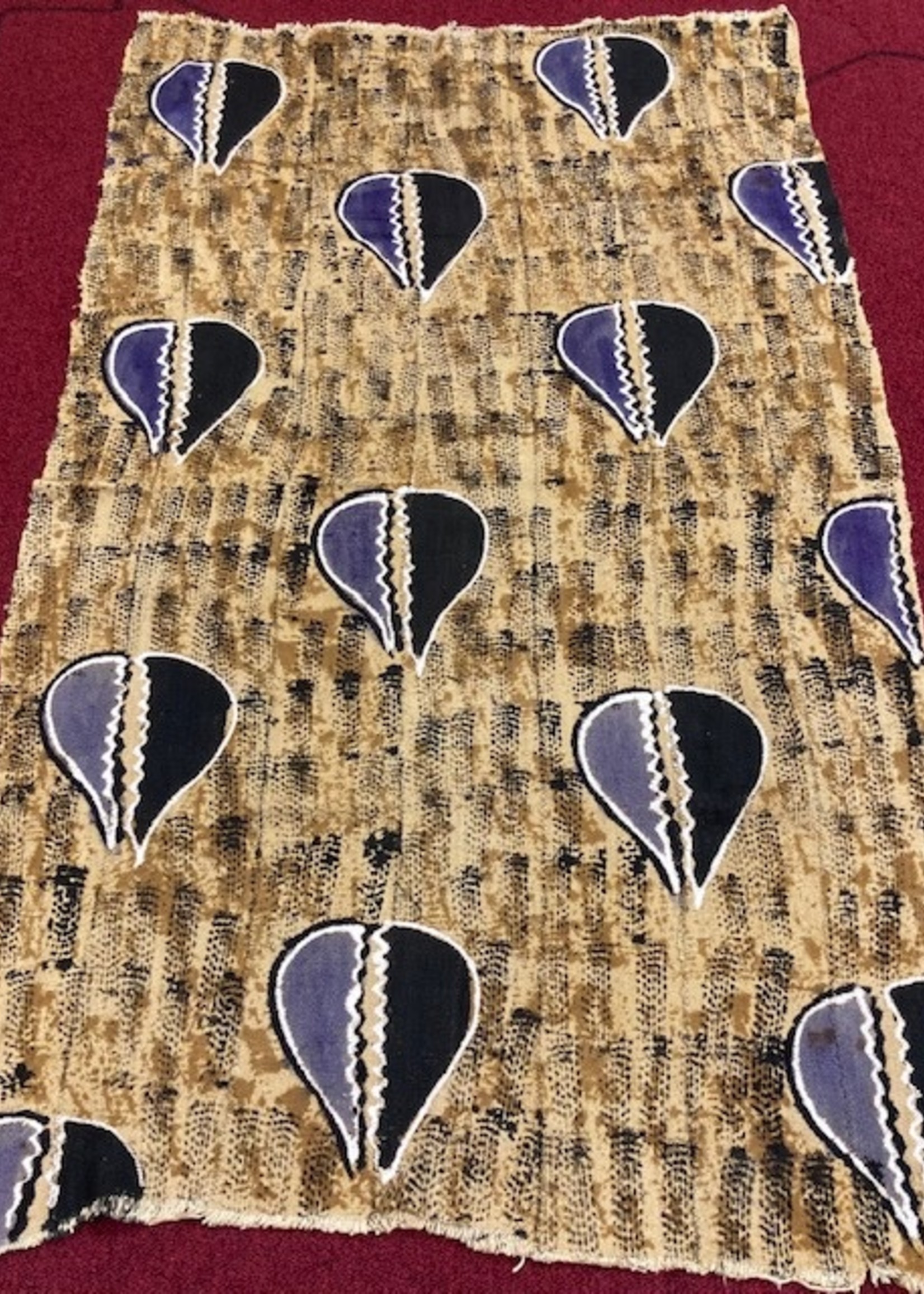 Mali Mudcloth Fabric. Handmade in Mali. 100% Cotton. Sizes vary: 38-45in Wide, 63-68in Long. For Clothing and Decorating
