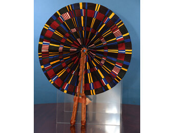 Ankara print Folding Fan