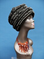 Mali Mudcloth Hat, double roll