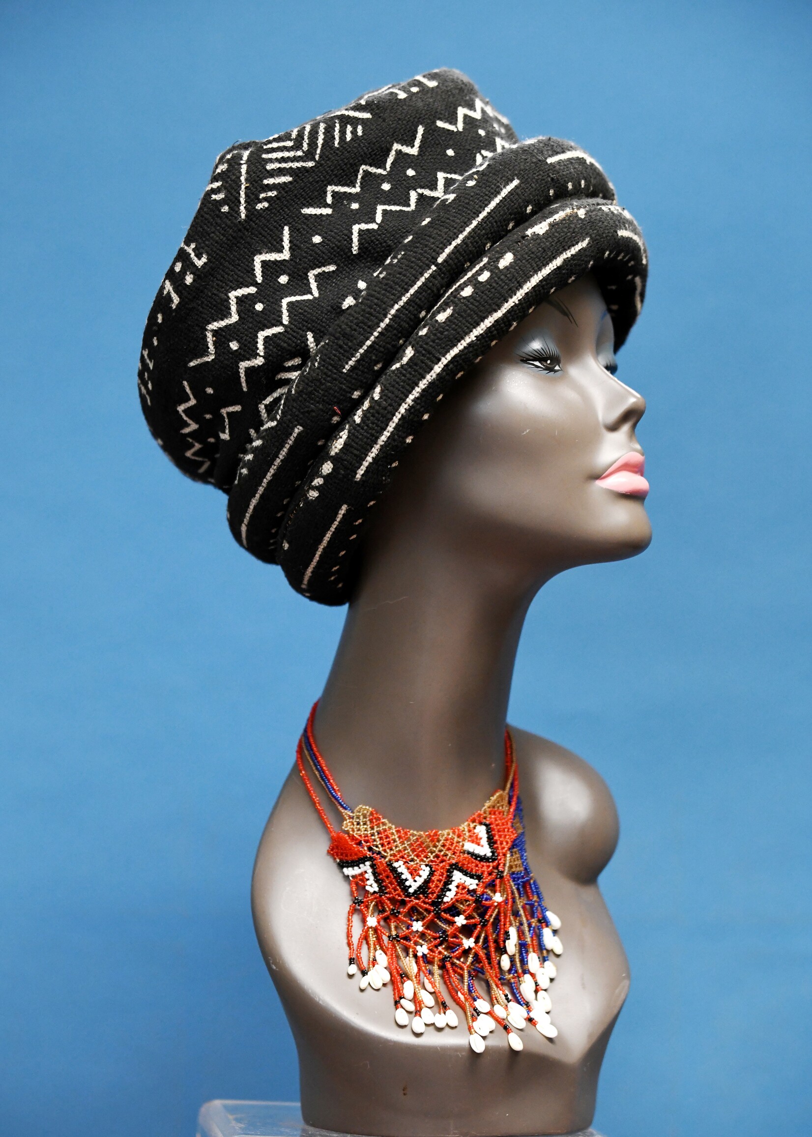 Mali Mudcloth Hat, double roll