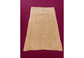Mudcloth Fabric. Gold and White Handmade in Mali 100% Cotton. Sizes vary: 38-45in x 63-68in for clothing and decorating