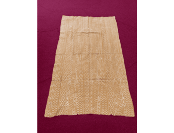 Mudcloth Fabric. Gold and White Handmade in Mali 100% Cotton. Sizes vary: 38-45in x 63-68in for clothing and decorating