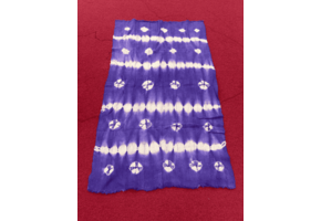 Mudcloth Fabric. Purple and White Handmade in Mali 100% Cotton. Sizes vary: 38-45in x 63-68in for clothing and decorating