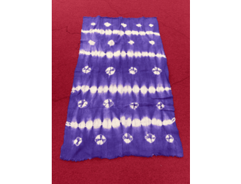 Mudcloth Fabric. Purple and White Handmade in Mali 100% Cotton. Sizes vary: 38-45in x 63-68in for clothing and decorating