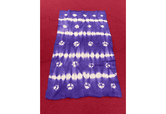 Mudcloth Fabric. Purple and White Handmade in Mali 100% Cotton. Sizes vary: 38-45in x 63-68in for clothing and decorating