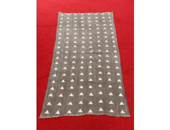 Mudcloth Fabric. Grey and White Handmade in Mali 100% Cotton. Sizes vary: 38-45in x 63-68in for clothing and decorating