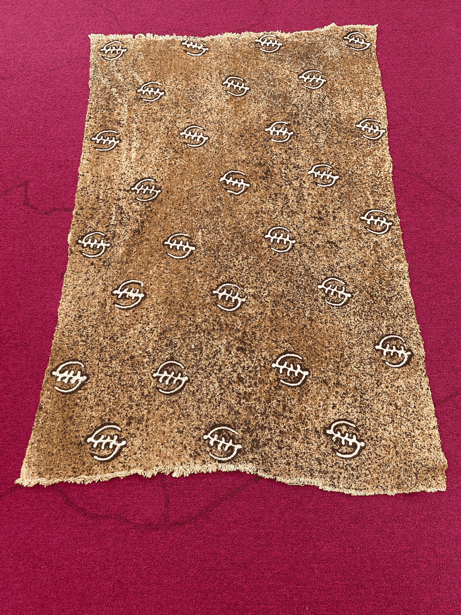 Mudcloth Fabric Brown With Adinkra Print Handmade In Mali 100 Cotton 
