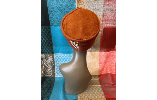 Mudcloth Kofi Hat Brown and White