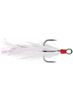 Gamakatsu Gamakatsu - Feathered White/Red - Treble Hook -