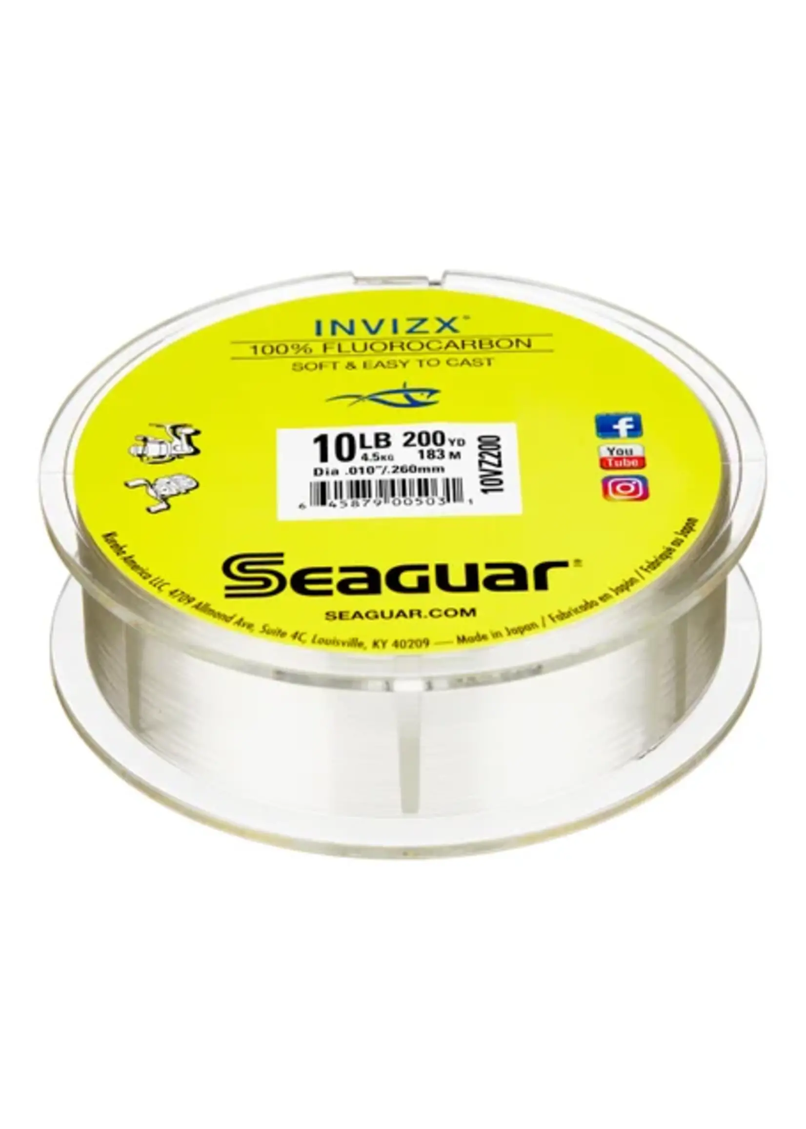 Seaguar Seaguar - Invizx - Fluorocarbon - 200yds - Clear -
