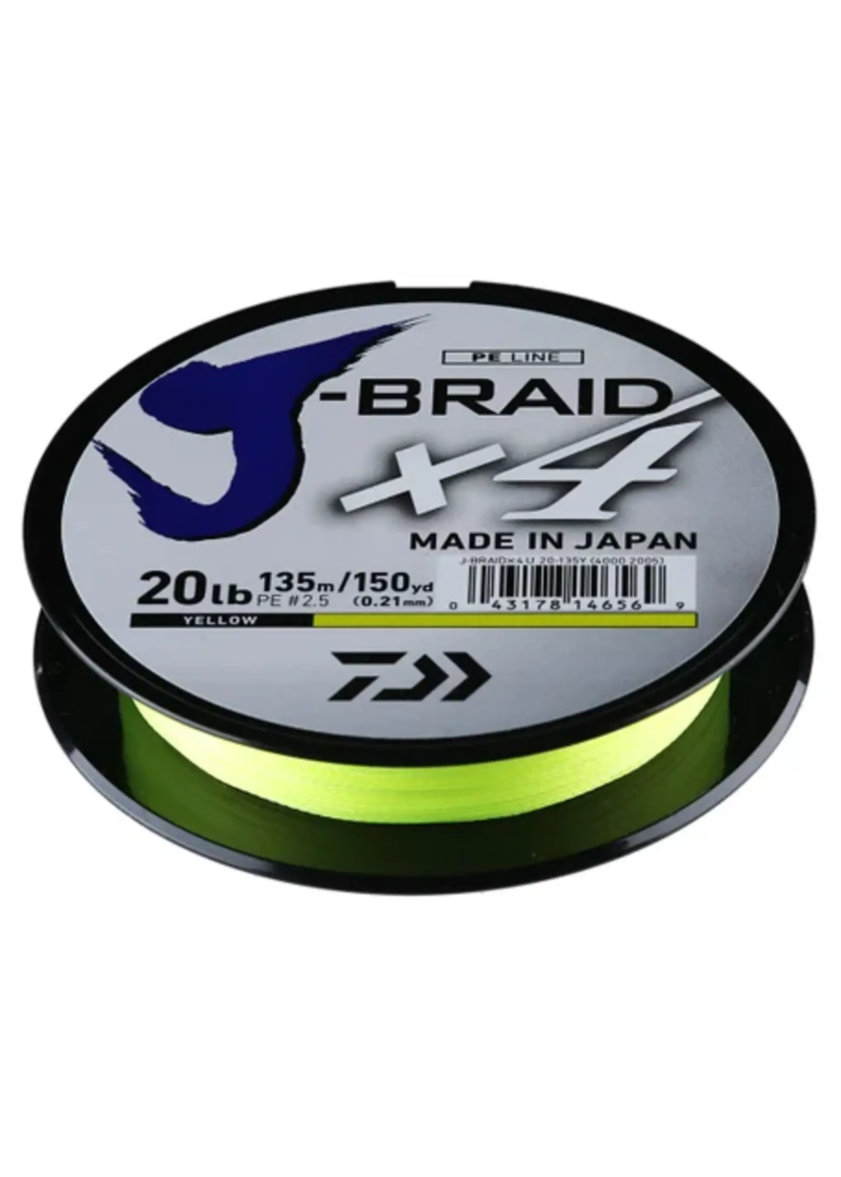 Daiwa Daiwa - J Braid x4 - Yellow - 6lb - 150yd