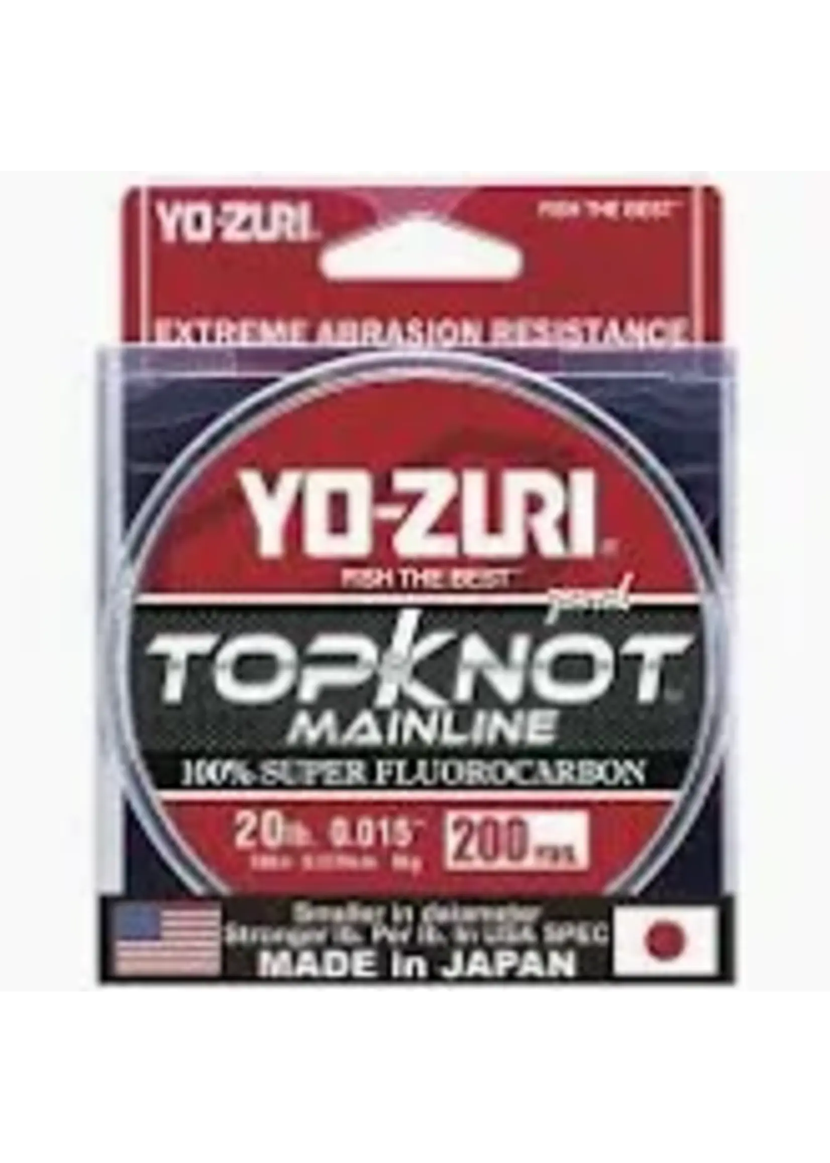 Yo-Zuri Yozuri - Topknot Mainline - Fluorocarbon - Natural Clear - 200yd -