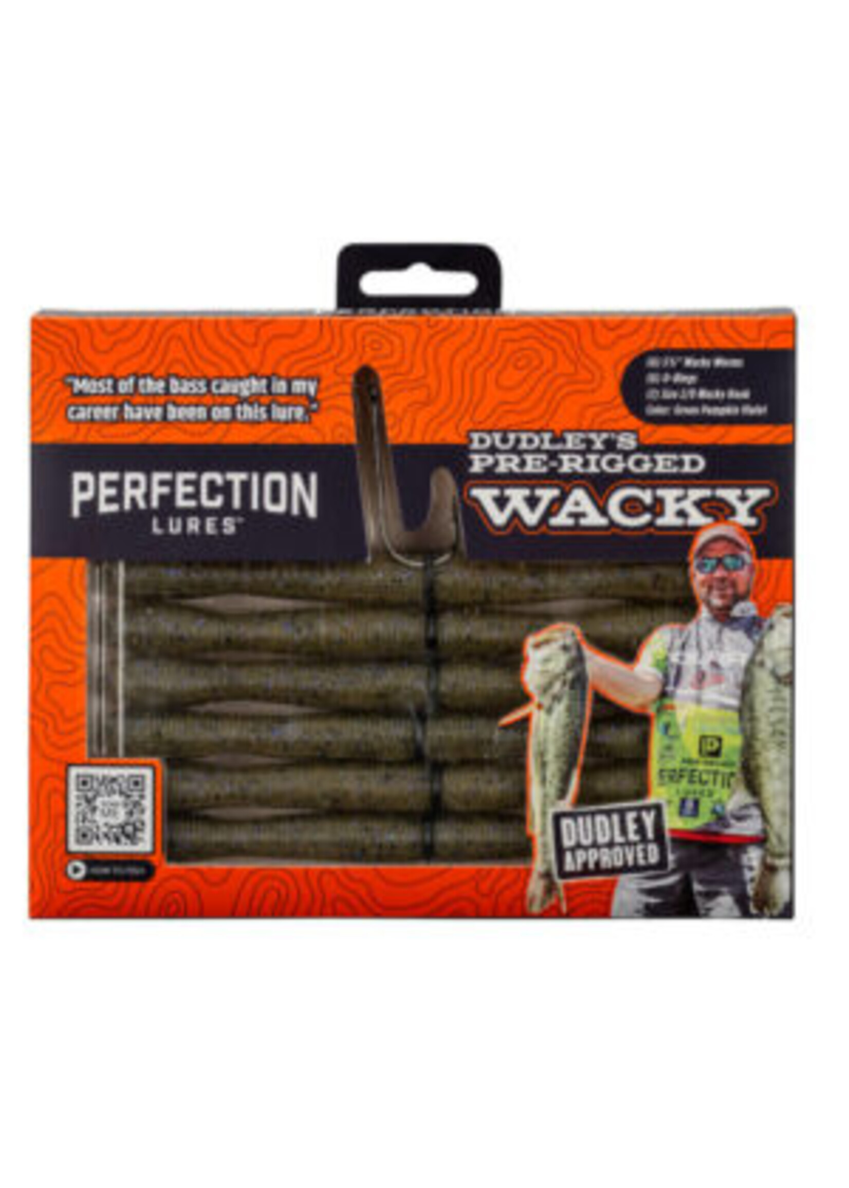 Dudley's - Pre-Rigged Wacky Worm 6pk - Green Pumpkin Violet