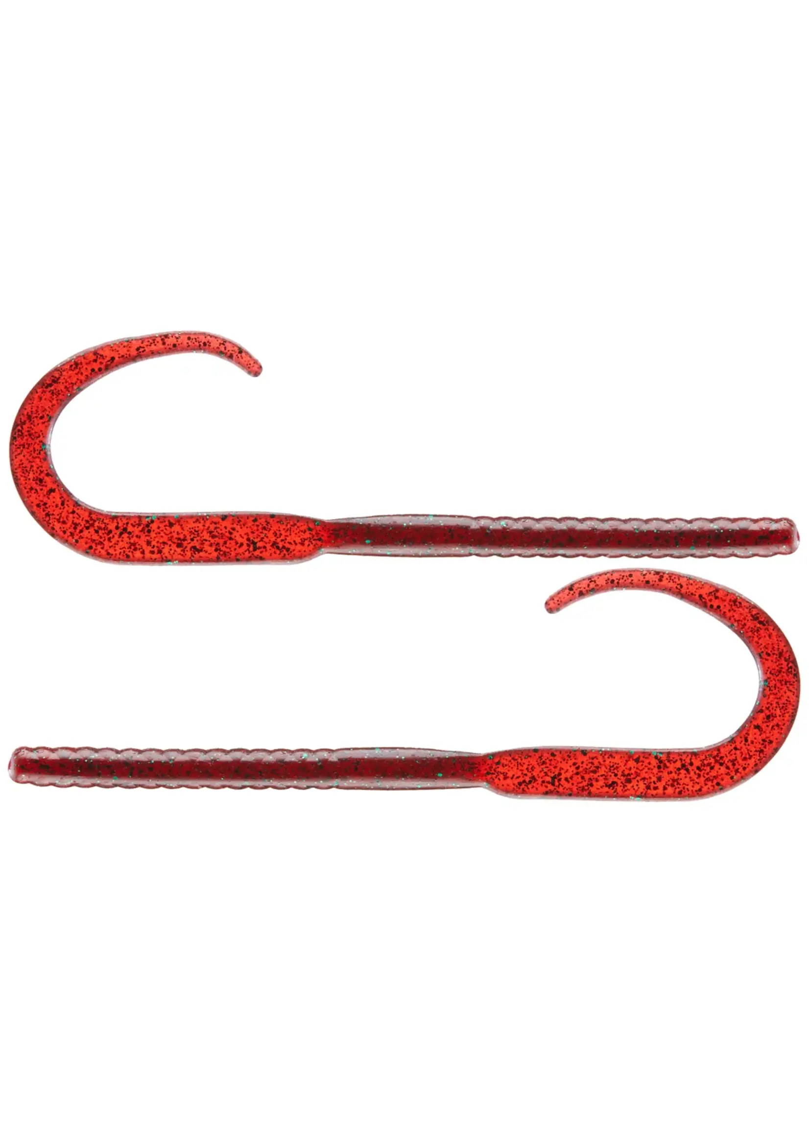 Netbait Copy of Netbait - Bait Fuel -C Mac - 11" Curly Tail Worm -  Red Bug