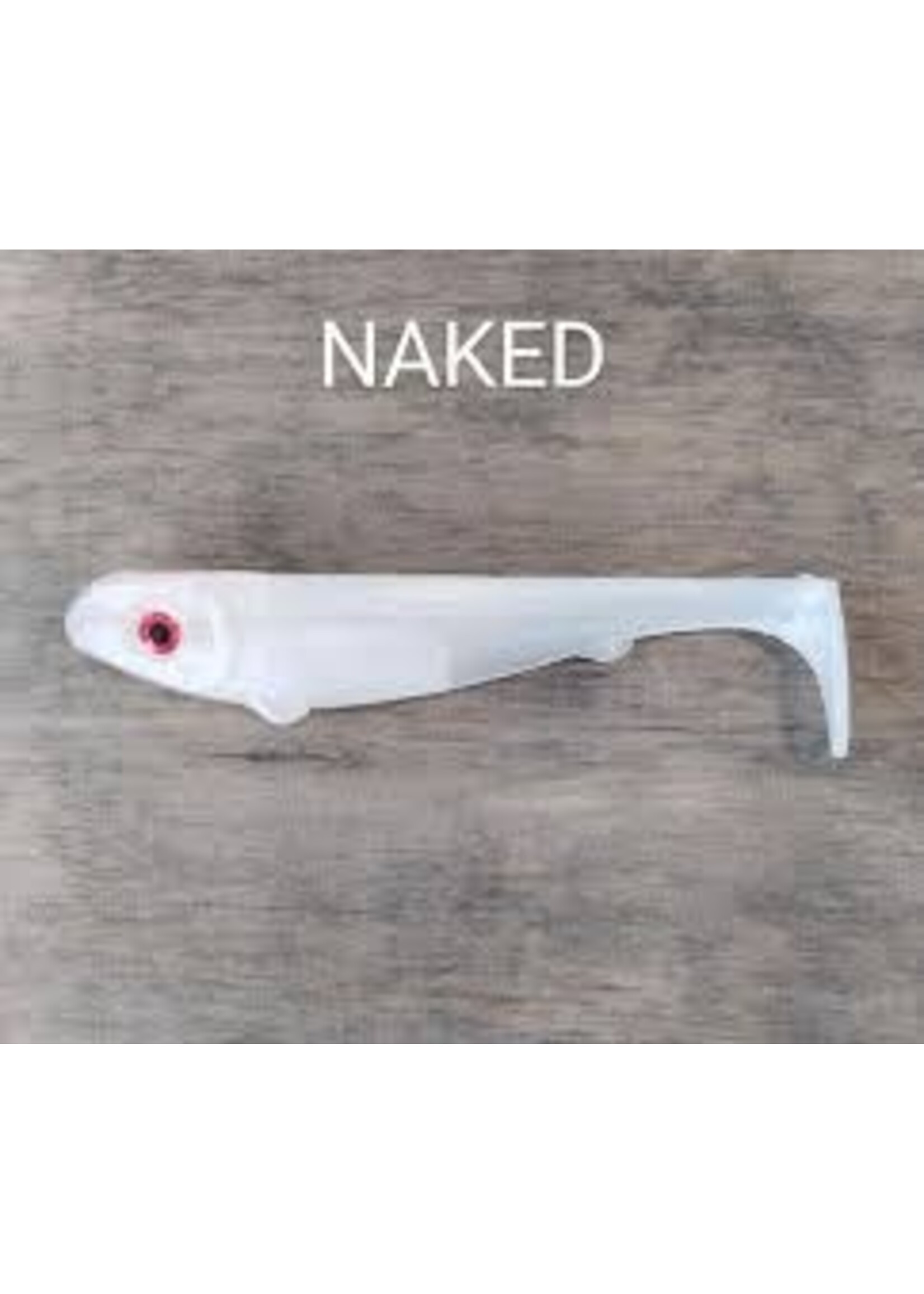 Driftwood Custom Baits - 2.5" Peanut - Paddle Tail Swimbait - Naked