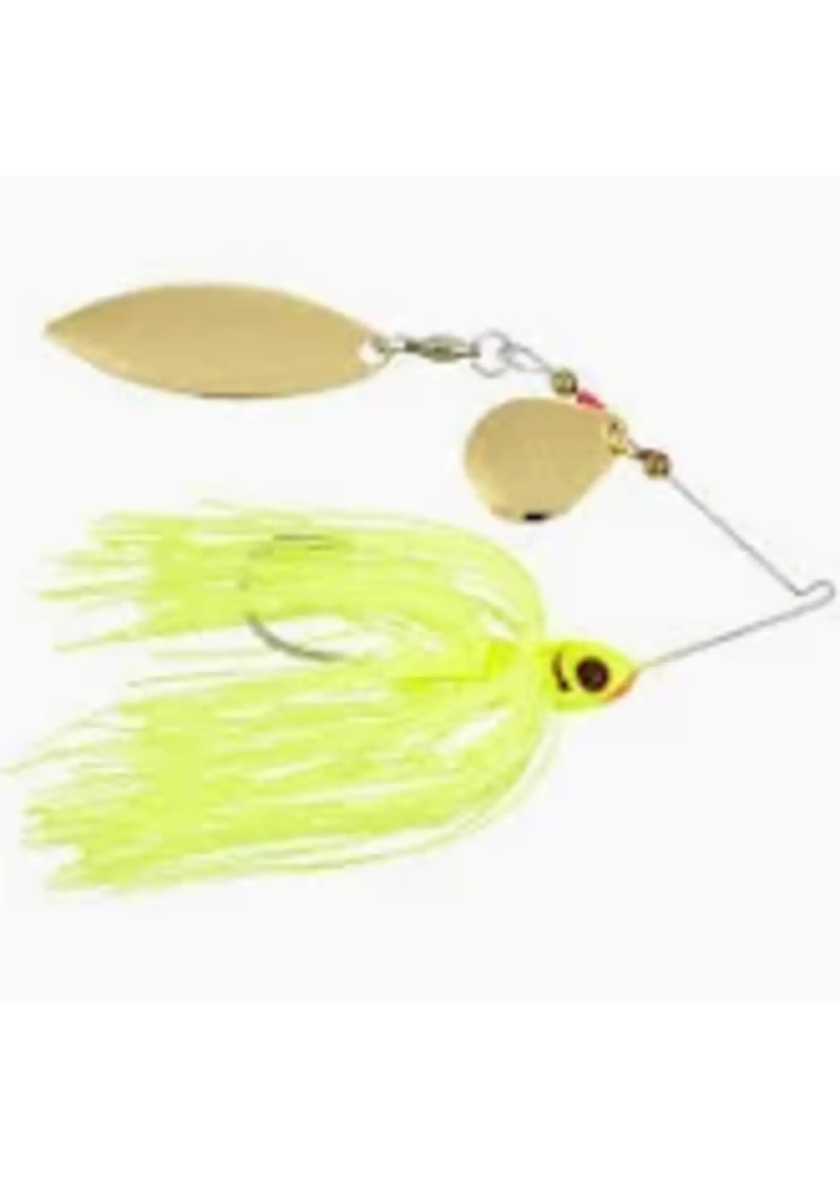 Booyah Bait Co Booyah - Blade Spinnerbait - 1/4oz - Tandem - Chartreuse Chartreuse