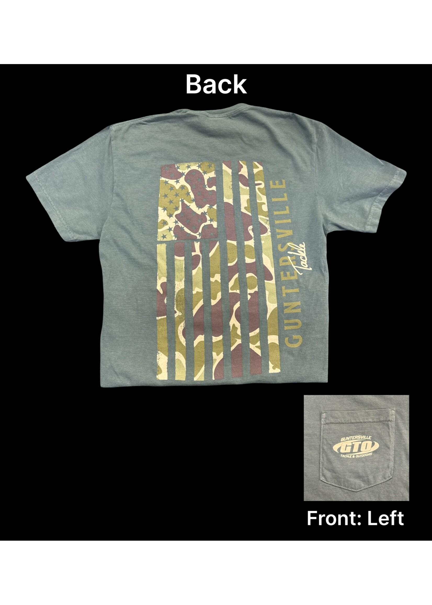 GTO Gear GTO - Camo Flag Pocket Tee - Short Sleeve -