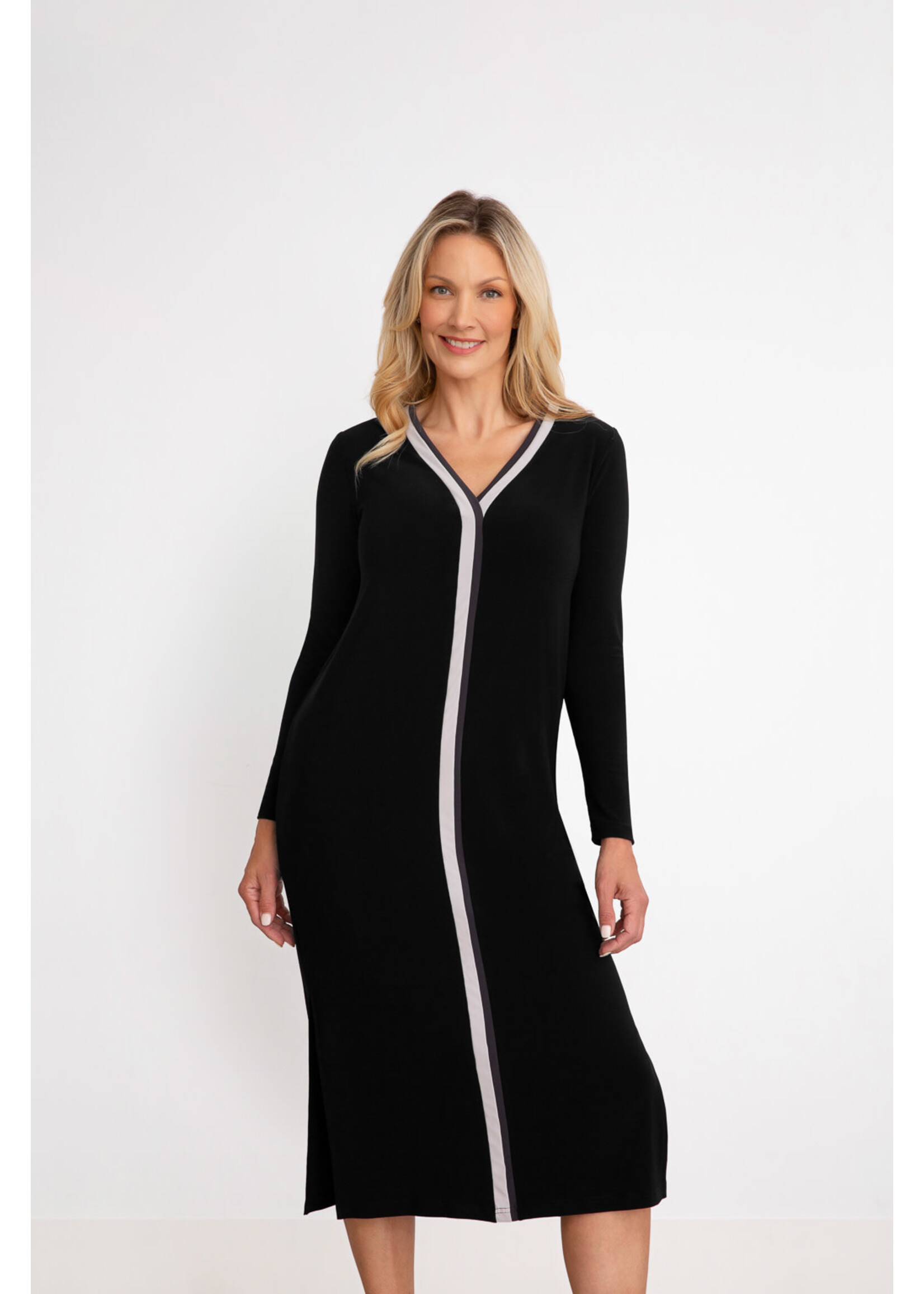 SYMPLI Underline V-Neck Dress