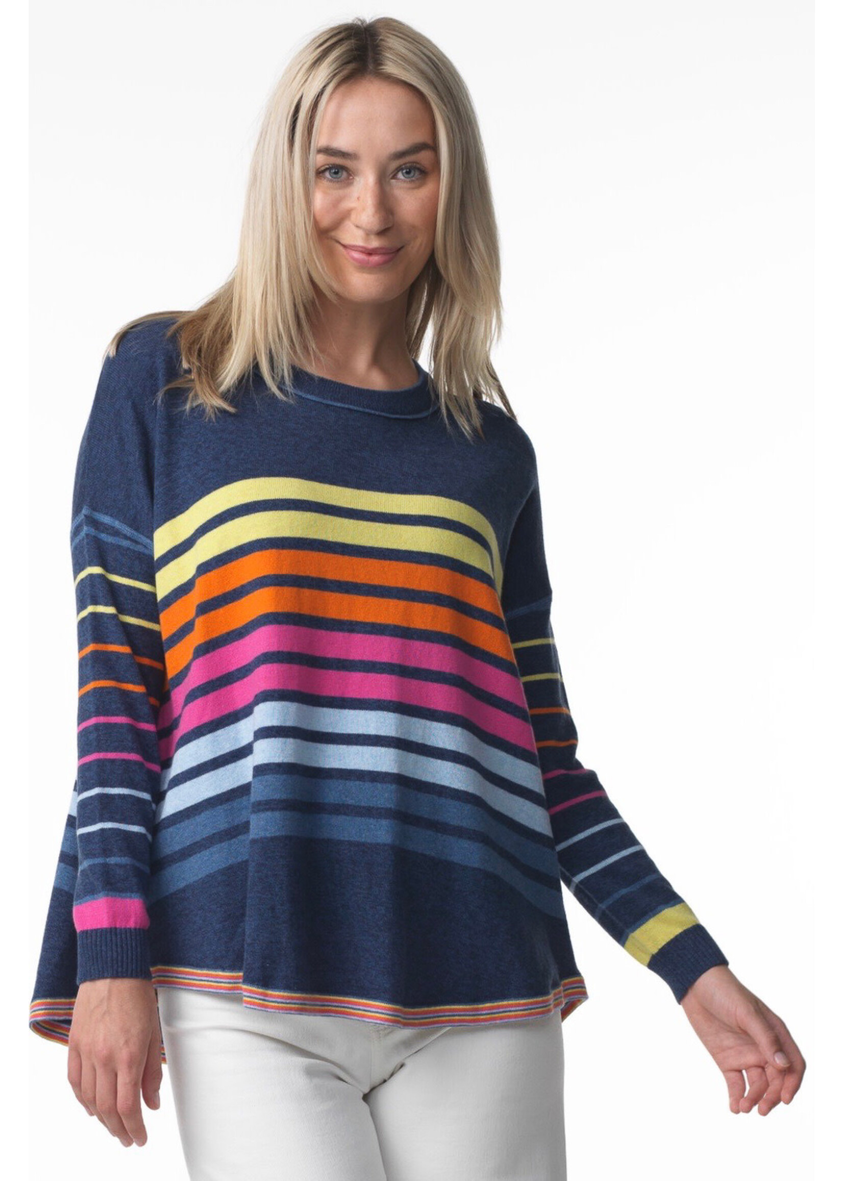 Zaket & Plover Stripe Boxy Sweater