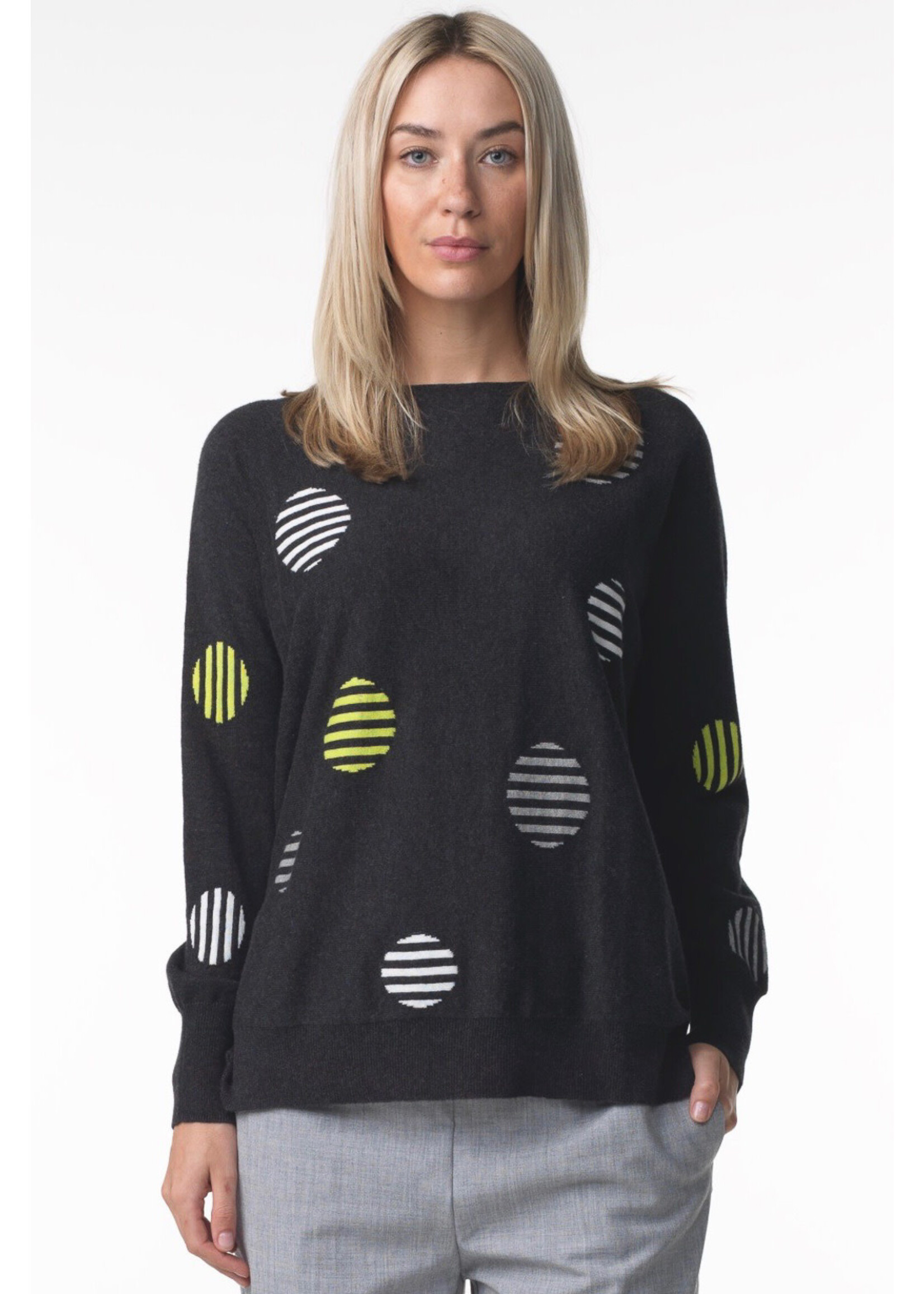 Zaket & Plover Stripe Spot Sweater