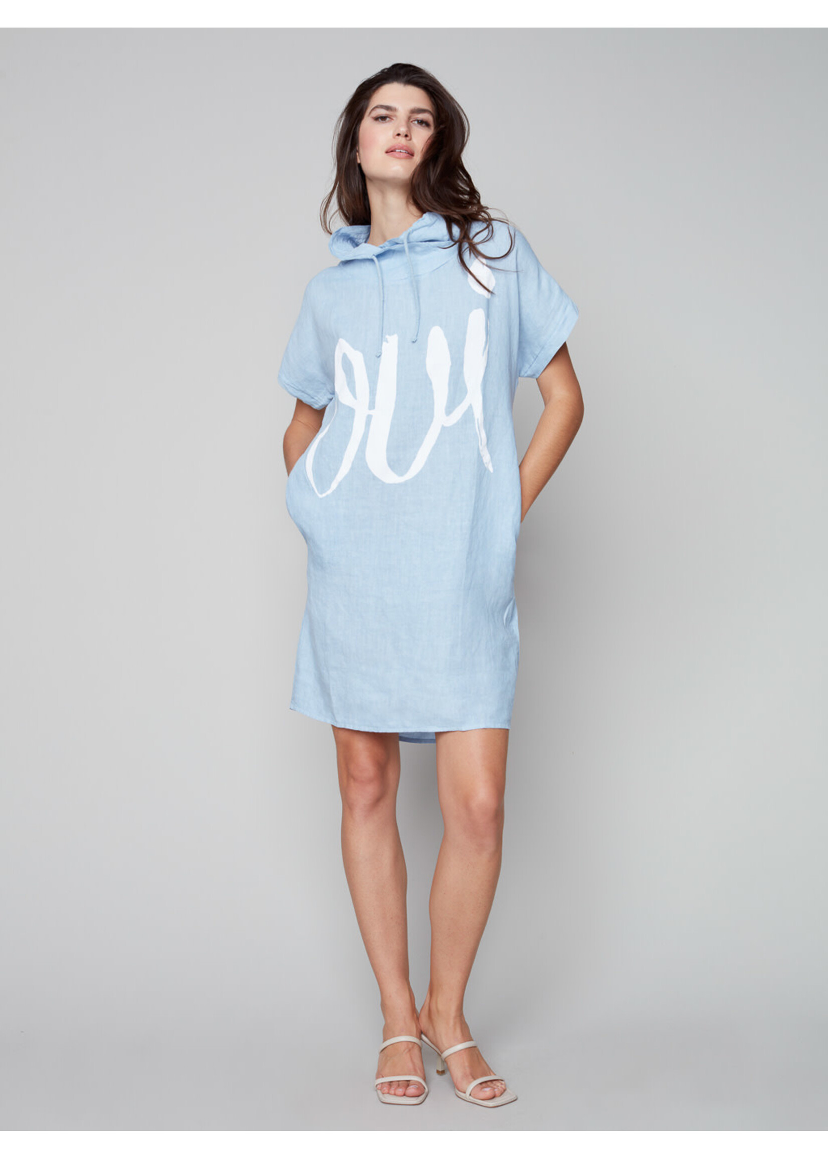 Charlie B Linen Dolman Dress