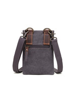 DaVan Canvas Shoulder Bag Charcoal - MF394A