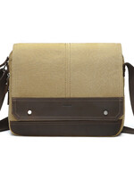 DaVan Messenger Bag w/Leather Trim Mustard - MB8848