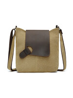 DaVan Shoulder Bag w/ leather Straps Mustard - SB538