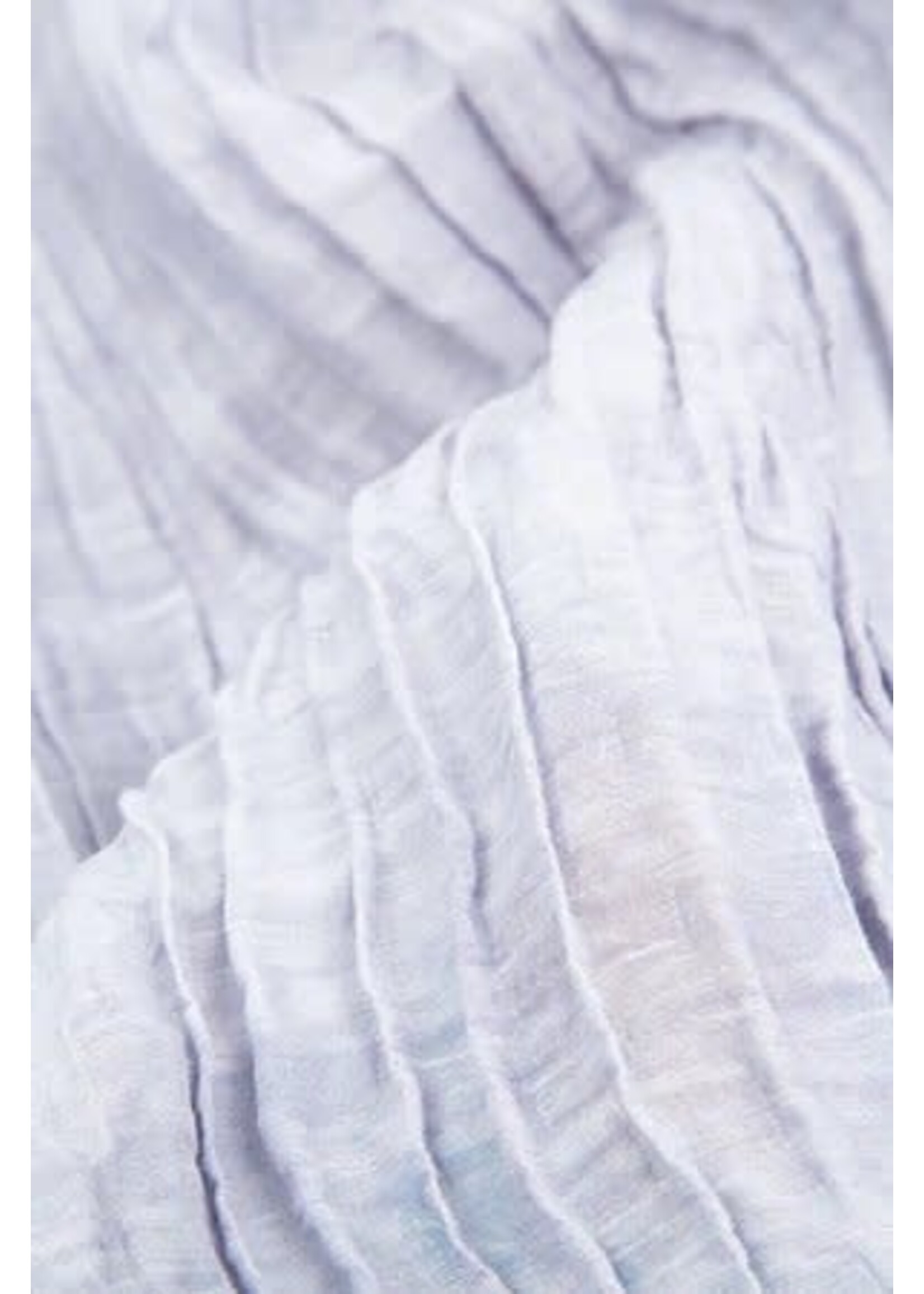 GRIZAS V-Neck Crinkled Lavender Silk Linen Dress