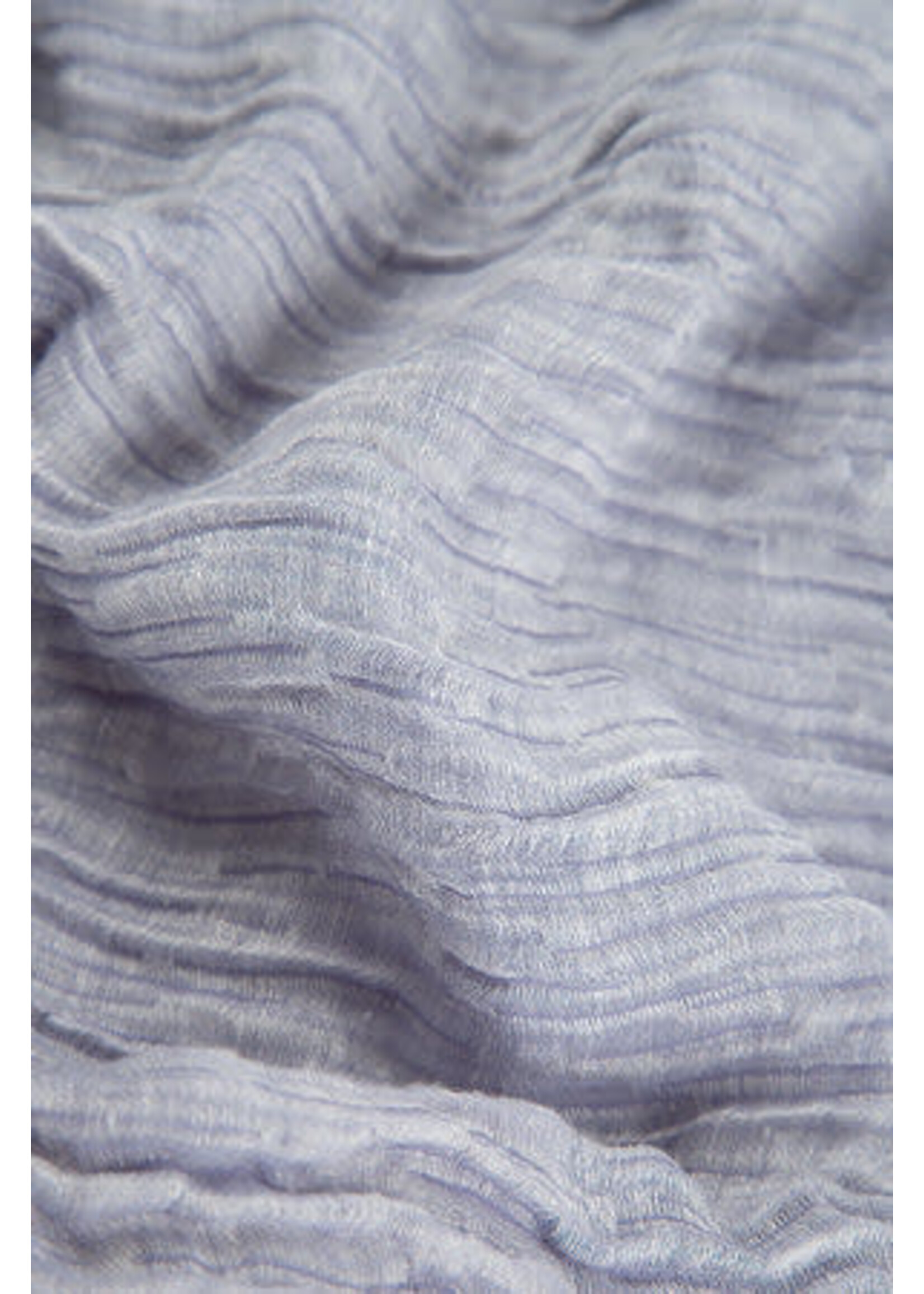 GRIZAS Midi V-Neck Crinkled Lavender Silk Linen Dress