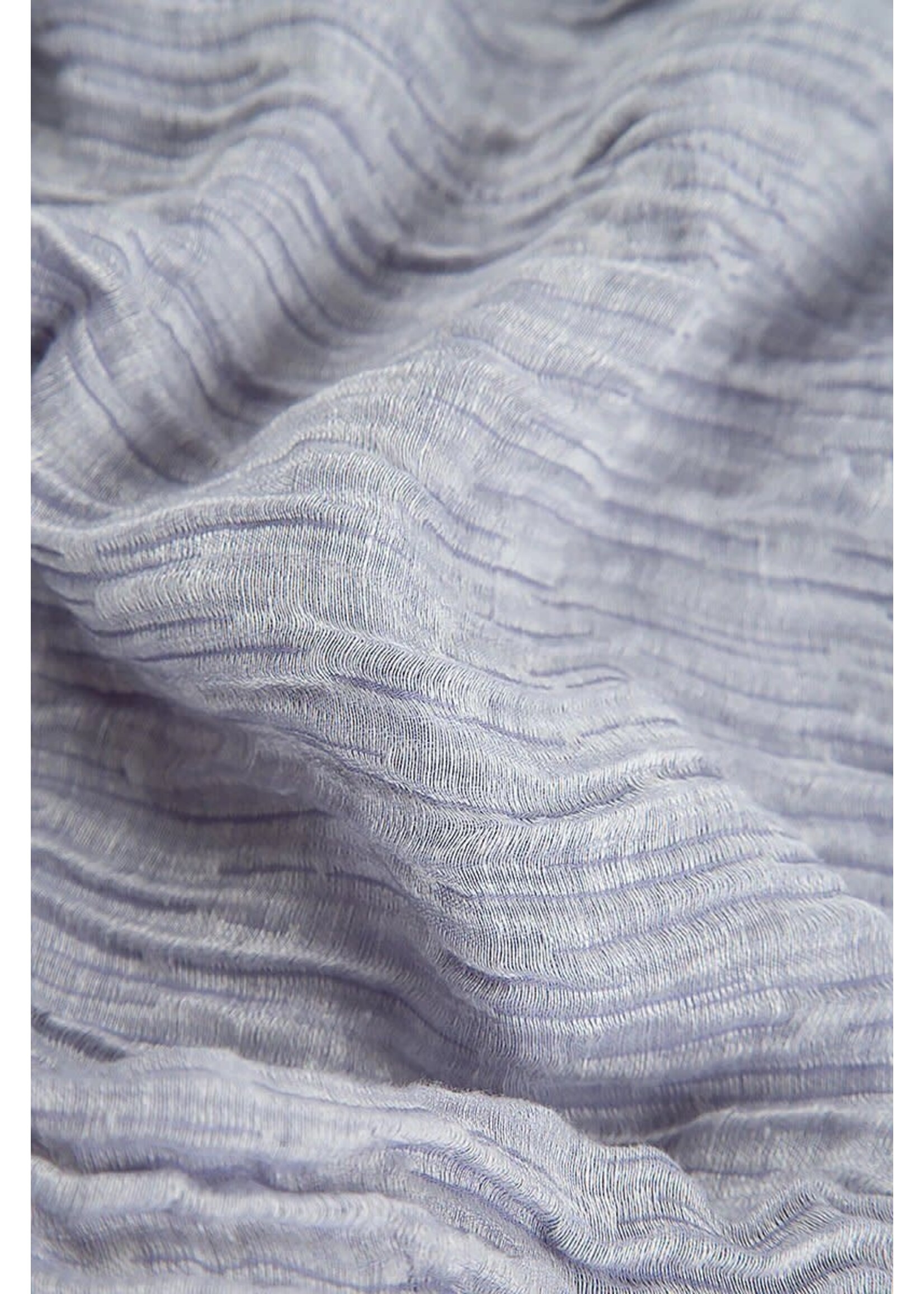 GRIZAS Short Crinkled Lavender Silk Linen Jacket