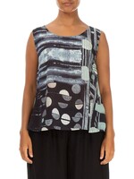 GRIZAS Sleeveless Moonlight Textured Silk Top - 52335-S28P287